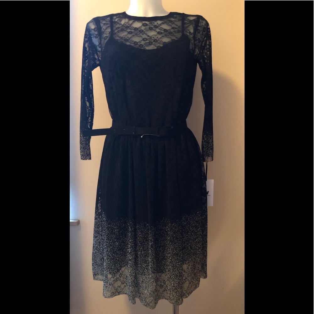W BY WORTH COLLECTION BORDER LACE DRESS👗Sz 4 - Picture 7 of 17